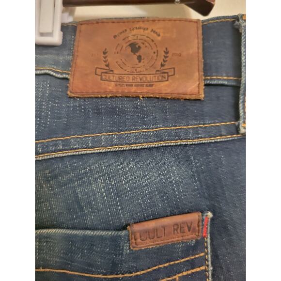 Cultured Revolution Men's Jeans Made In USA PREMIUM Denim 35 - Picture 5 of 7